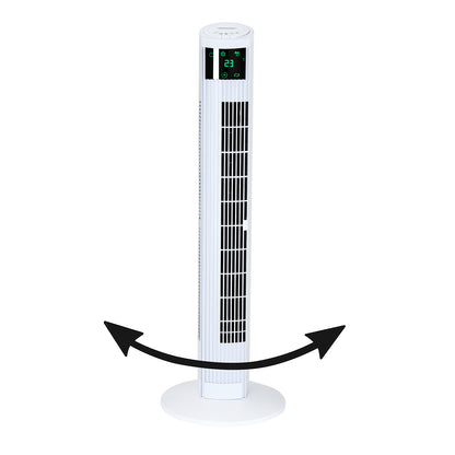 Nancy's River Park Torenventilator - Fan - Incl. Afstandsbediening - Met Display En Turbofunctie - Ventilatoren - 32 x 96 x 32 cm