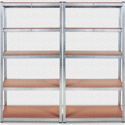 Nancy's Acton_V5 Opbergrek - Stellingkast - Met Legbord - Gegalvaniseerd Metaal - Legplanken - Opslagruimte - 170 x 75 x 30 cm