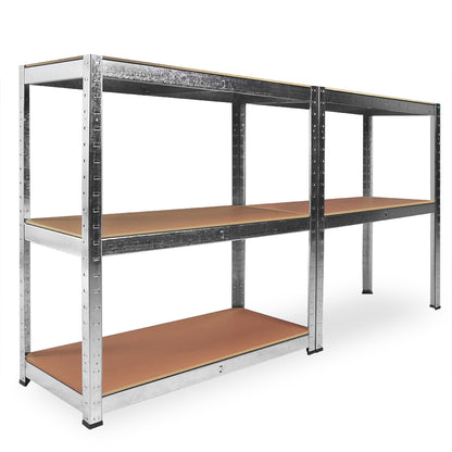 Nancy's Acton_V5 Opbergrek - Stellingkast - Met Legbord - Gegalvaniseerd Metaal - Legplanken - Opslagruimte - 170 x 75 x 30 cm