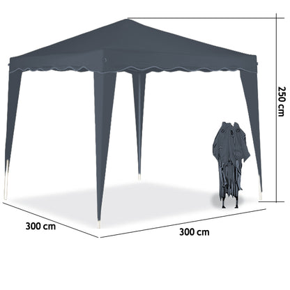 Nancy's Sandston Paviljoen - Tuinpaviljoen - Vouwpaviljoen - Tuintent - Tent - Metalen Frame - 3 x 3 m