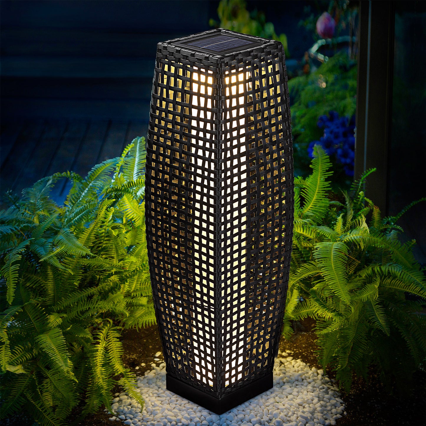 Nancy's Mount Carmel Tuinlamp - Vloerlamp - Staande Lamp - Verlichting - Zonne-Energie - LED-Lamp - 80 x 21 x 21 cm