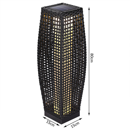 Nancy's Mount Carmel Tuinlamp - Vloerlamp - Staande Lamp - Verlichting - Zonne-Energie - LED-Lamp - 80 x 21 x 21 cm
