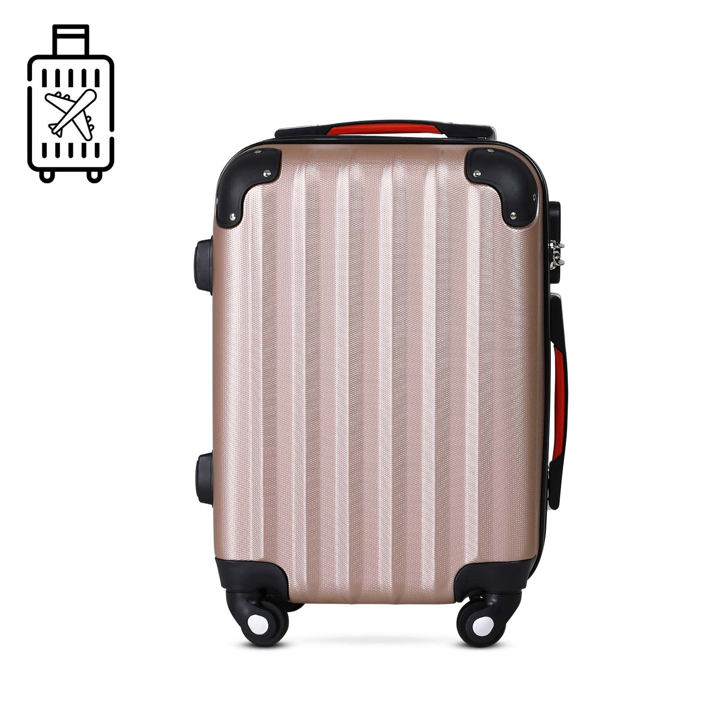 Nancy's West Concord Travel Suitcase Set - 4-piece - Hardcase - Extra Straps - Practical Mesh Pocket - ABS