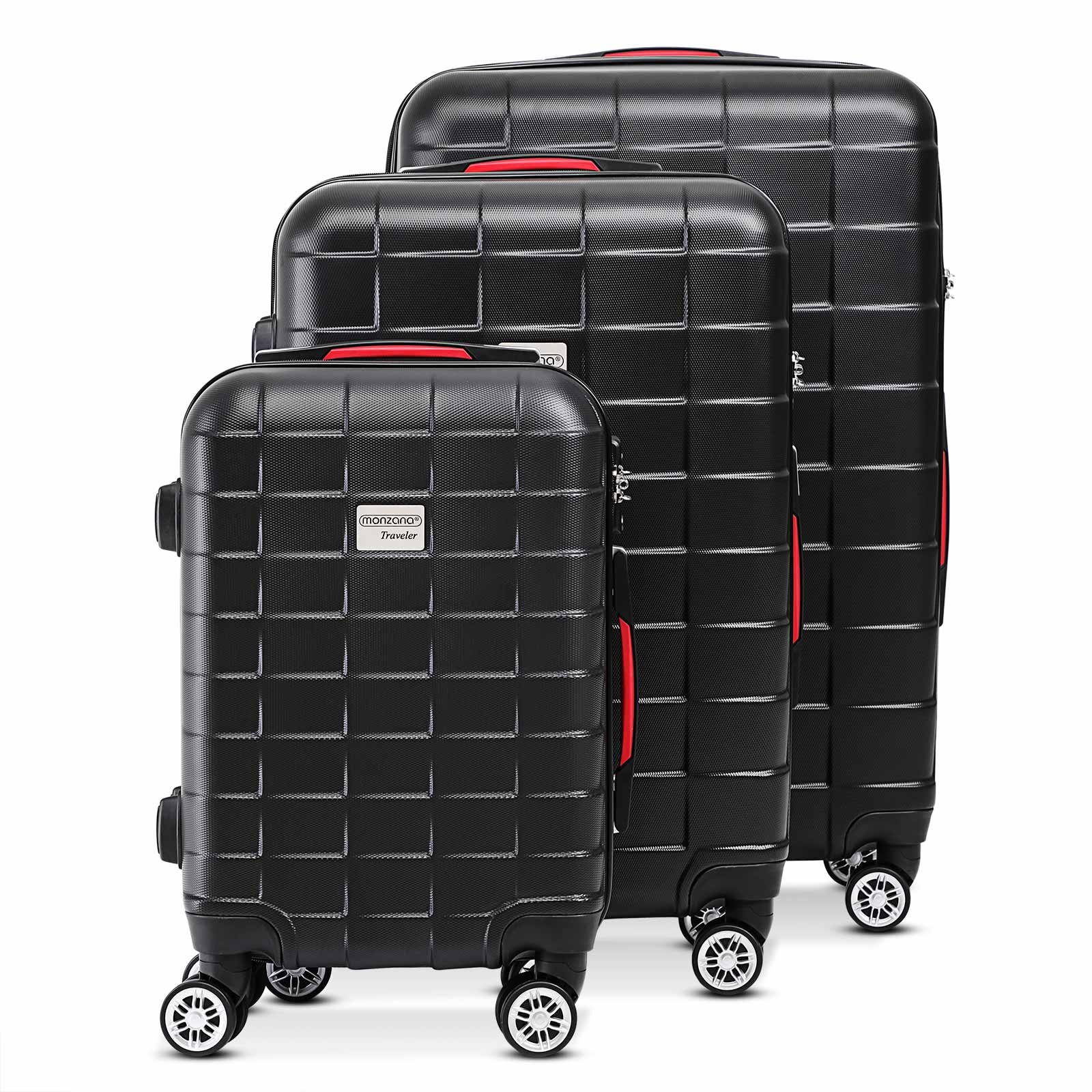 Nancy's Waikele Travel Suitcase Set - 3-piece - Hardcase - TSA - ABS