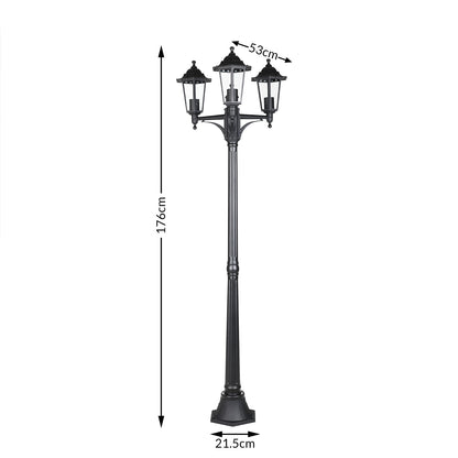 Nancy's Strasburg Buitenlamp - Externe Lantaarns - Weerbestendig - Gegoten Aluminium - Antraciet - 1760 x 530 mm