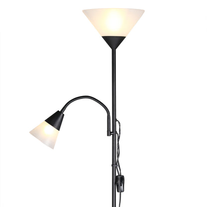 Nancy's Westmere Vloerlamp zwart - Staande Lamp - Woonkamerlampen - Vloerlampen - 28 x 175 cm