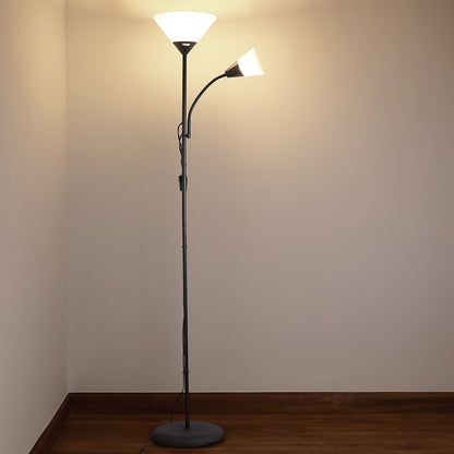 Nancy's Westmere Vloerlamp zwart - Staande Lamp - Woonkamerlampen - Vloerlampen - 28 x 175 cm
