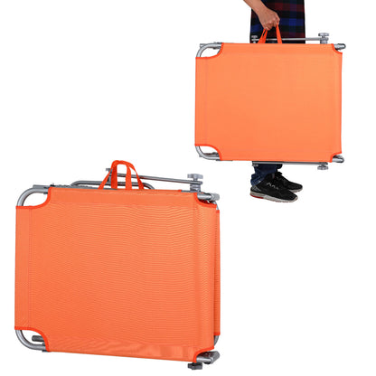 Nancy's Adel Ligstoel - Ligbed - Loungestoel - Tuinstoel - Relaxtoel - Opvouwbaar - Met Zonnekap - 195 x 60 x 30 cm