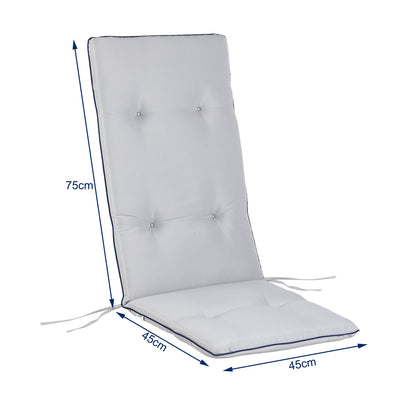Nancy's New Cumberland Tuinstoel - Stoel - Tuin - Set van 6 - Polyester - 120 x 45 x 5 cm