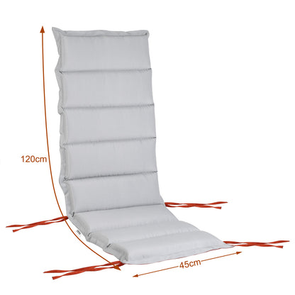 Nancy's River Rouge Omkeerbare Stoelkussenset - Zitkussens - Voor Hoge Rugleuningen - Kussentjes - Polyester - 120 x 45 x 5 cm