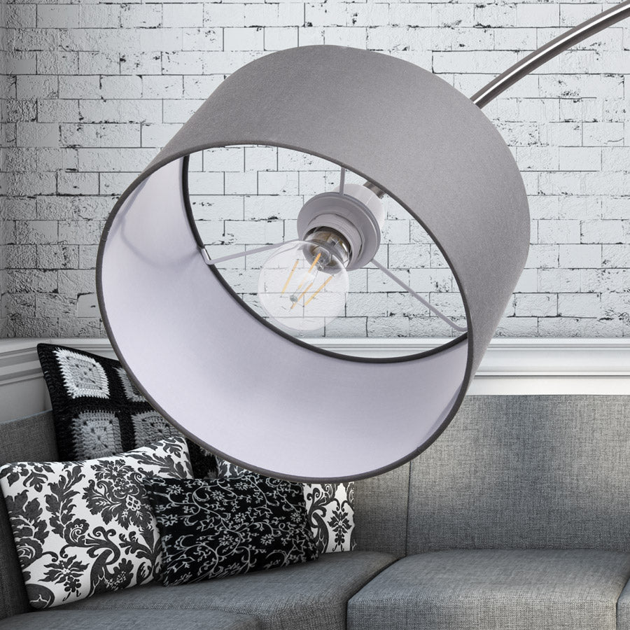 Nancy's Twin Rivers Booglamp - Vloerlamp - Staande Lamp - Marmeren Voet - Design