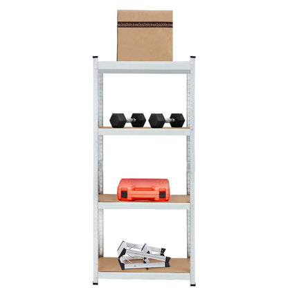 Nancy's Acton_V2 Stellingkasten - Opbergrekken - Met Legbord - Gegalvaniseerd Metaal - Legplanken - Opslagruimte - Set Van 2 - 160 x 90 x 40 cm