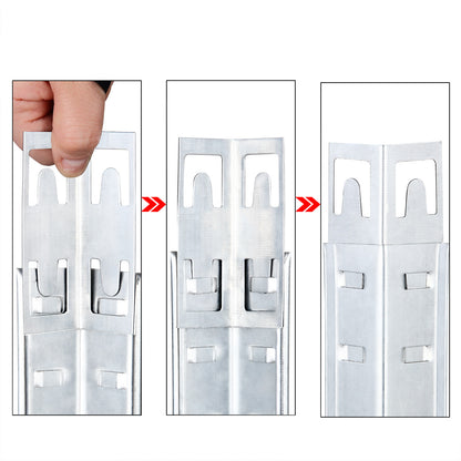 Nancy's Acton_V2 Stellingkasten - Opbergrekken - Met Legbord - Gegalvaniseerd Metaal - Legplanken - Opslagruimte - Set Van 2 - 160 x 90 x 40 cm