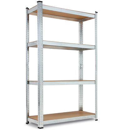 Nancy's Acton_V2 Stellingkasten - Opbergrekken - Met Legbord - Gegalvaniseerd Metaal - Legplanken - Opslagruimte - Set Van 2 - 160 x 90 x 40 cm