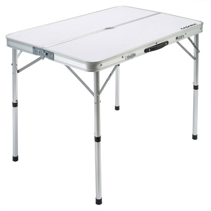 Nancy's Meridianville Campingzitgroep - Tuintafel - Eettafel - Tuinbanken - Opvouwbaar - Opklapbaar - Aluminium - MDF