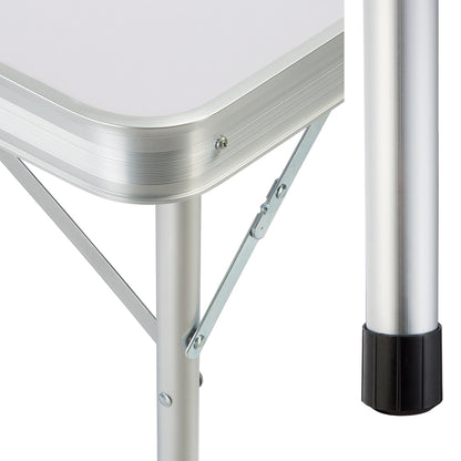 Nancy's Meridianville Campingzitgroep - Tuintafel - Eettafel - Tuinbanken - Opvouwbaar - Opklapbaar - Aluminium - MDF