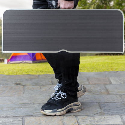 Nancy's Meridianville Campingzitgroep - Tuintafel - Eettafel - Tuinbanken - Opvouwbaar - Opklapbaar - Aluminium - MDF