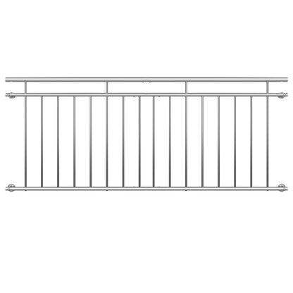 Garde-corps Nancy's Hardeeville - Balustrade de fenêtre - Acier inoxydable - 90 x 225 cm