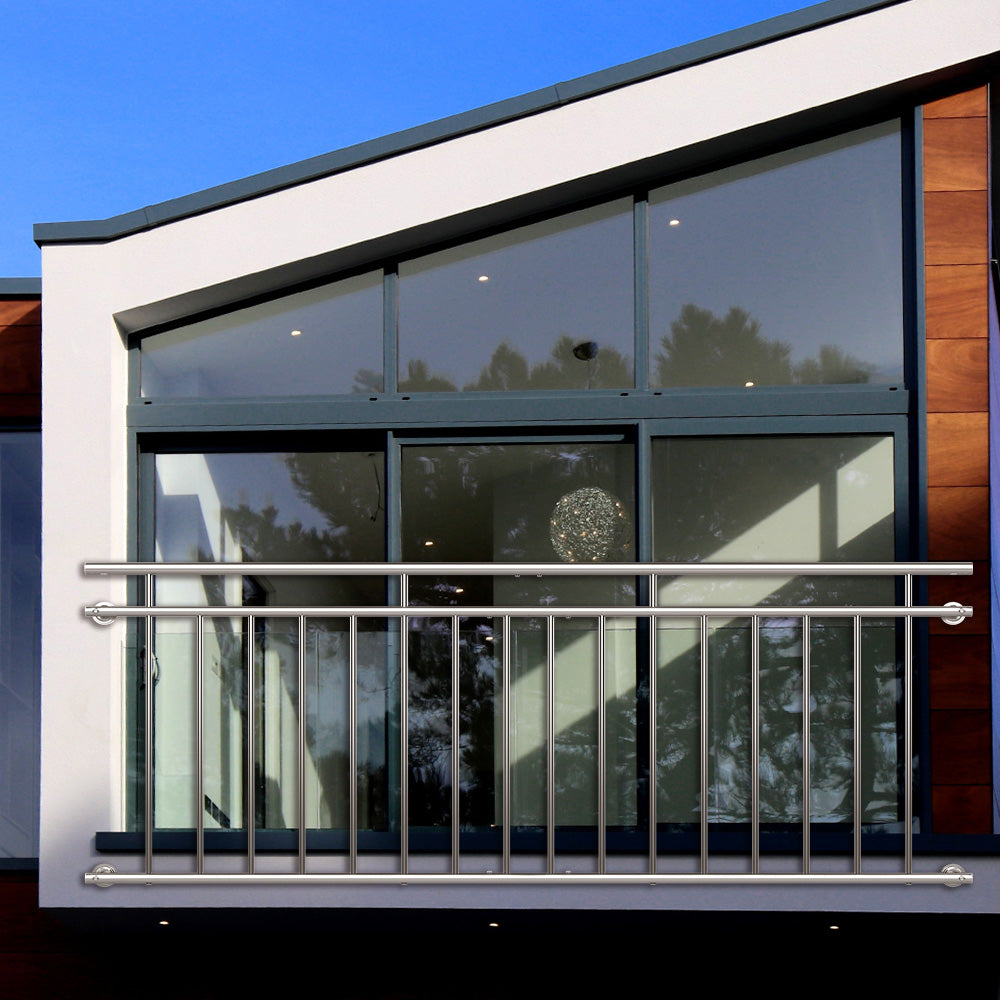 Nancy's Hardeeville Railing - Window Balustrade - Stainless Steel - 90 x 225 cm