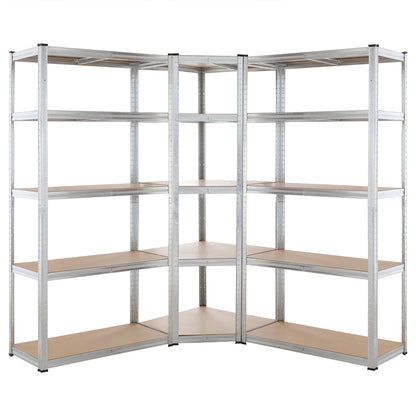 Nancy's Orland Hills Shelf - Corner shelf - Shelving unit - Galvanized Steel - MDF - 180 x 70 x 40 cm