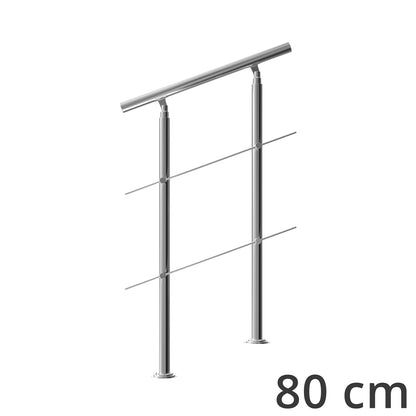 Rampe d'escalier Nancy's Lake Lorraine - Treillis - Main courante - Acier inoxydable - 80 cm