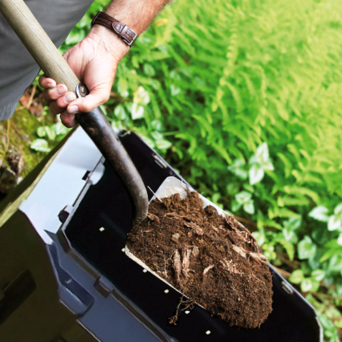 Nancy's New Roads Composter - Weerbestendig - Kunststof - 1200 L - 198 x 72 x 83 cm