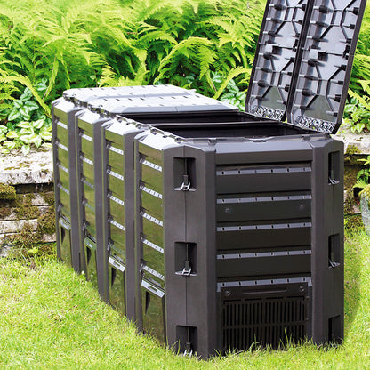 Nancy's New Roads Composter - Weerbestendig - Kunststof - 1200 L - 198 x 72 x 83 cm