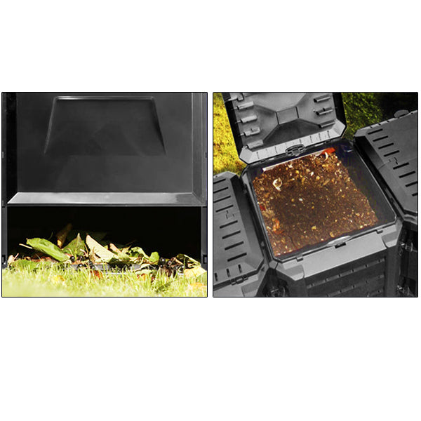 Nancy's New Roads Composter - Weerbestendig - Kunststof - 1200 L - 198 x 72 x 83 cm