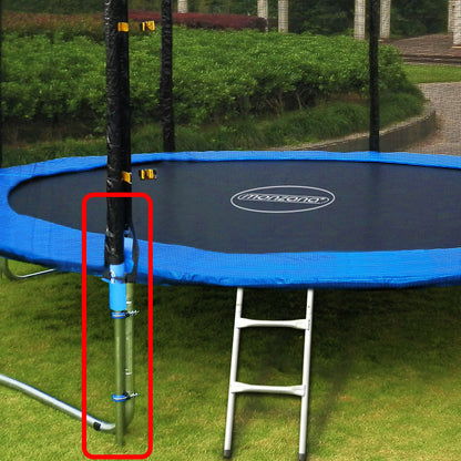 Trampoline Etowah de Nancy - Avec filet de sécurité - Extérieur - Jouets d'extérieur - Ø 427 cm