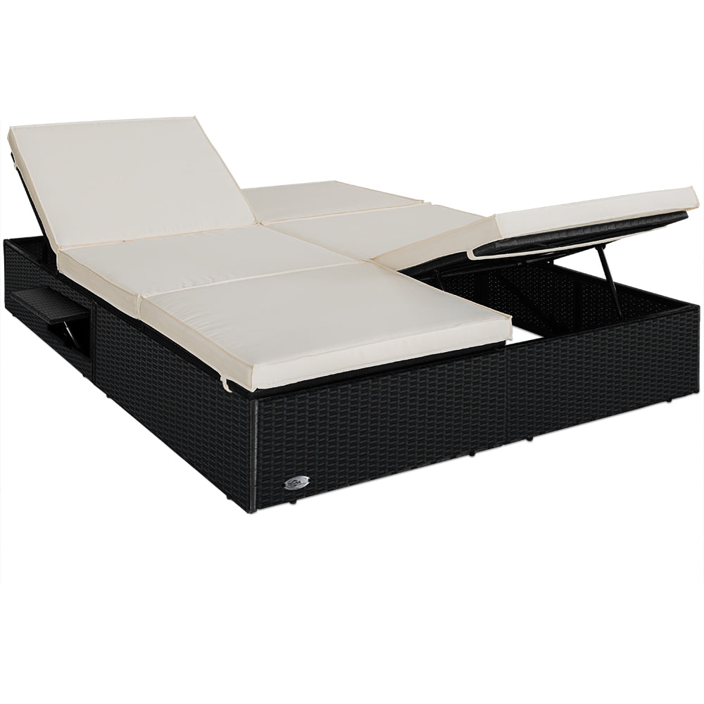 Nancy's Hughson Ligbed - Tuin - Terras - Tuinmeubel - Modern - Polyrotan - 193 x 116 x 33 cm