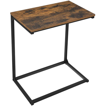 Nancy's Silicon 2 Side Table - Tables d'appoint - Industriel - Vintage Marron et Noir - 55 x 35 x 66 cm