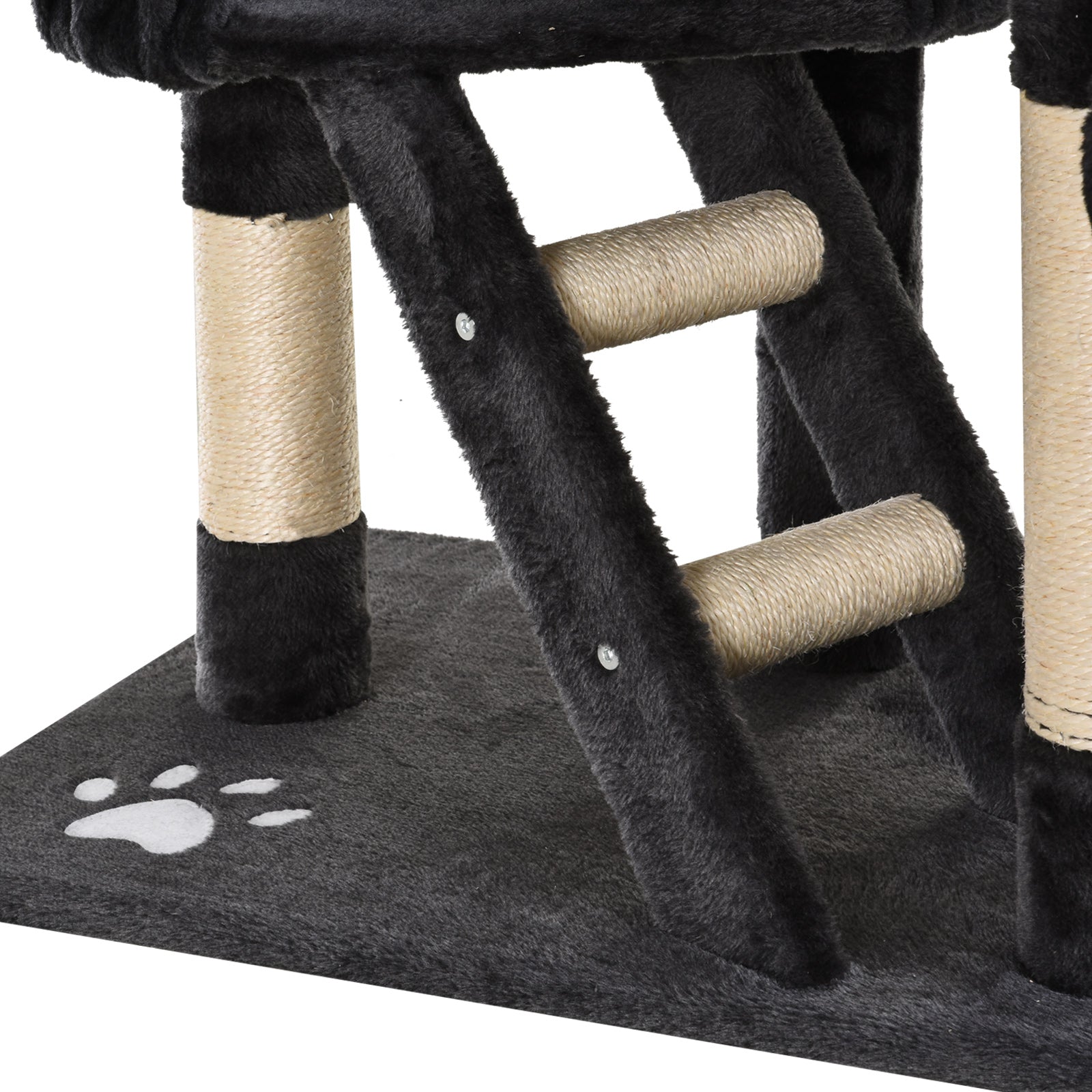 Nancy's Santa Ana Krabpaal - Kattenbed - XL - Speelboom - Klimboom - Pluche - Grijs
