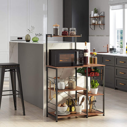 Armoire de cuisine Nancy's Huntsville - Armoires de cuisine - Industriel - Marron/Noir - 90 x 40 x 132 cm (L x L x H)
