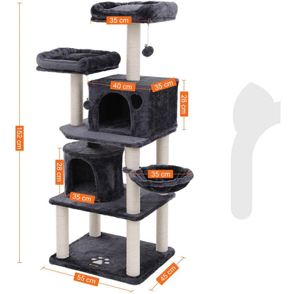 Nancy's Kattenboom XL 152 CM - Luxe Kattenhuis - Krabpaal - Katten - Kat
