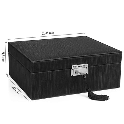 Nancy's Sieradendoos  - Sieraden Organizer - Sieradendozen - Sieradenhouder - Juwelenkistje - Zwart