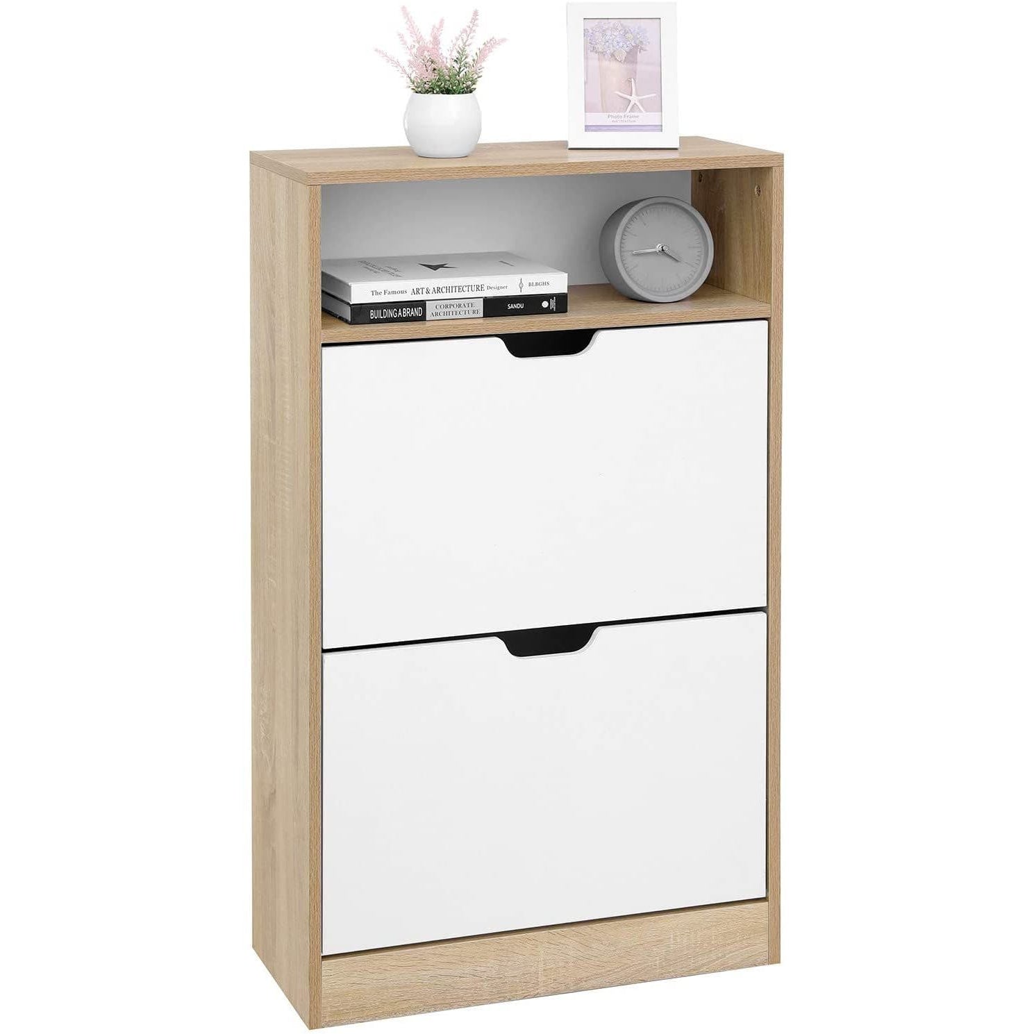 Nancy's Schoenenkast Met 2 Kleppen - Kast Voor 10 Paar Schoenen - Schoenenkasten