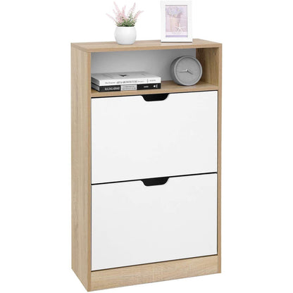 Nancy's Schoenenkast Met 2 Kleppen - Kast Voor 10 Paar Schoenen - Schoenenkasten