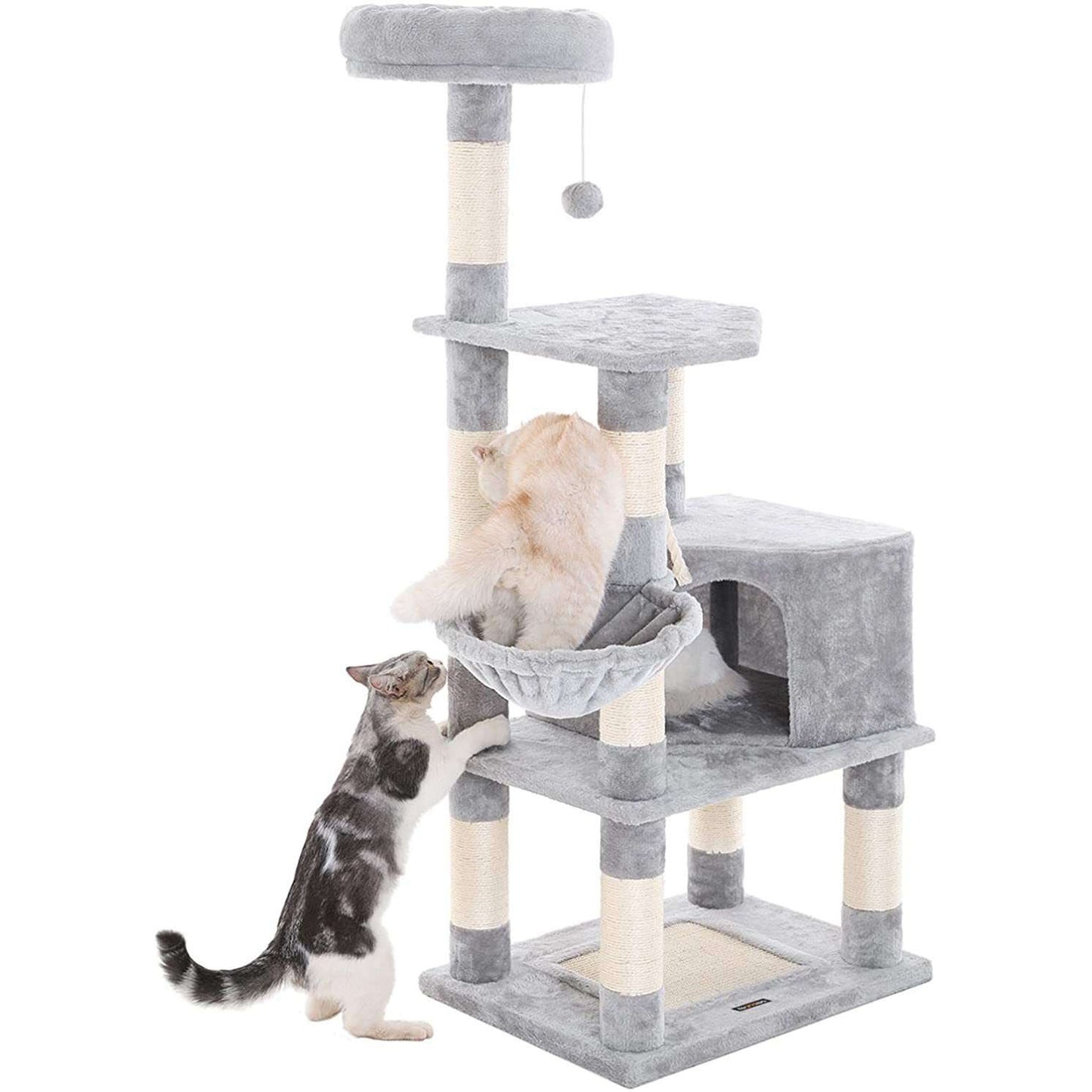 Nancy's Krabpaal - Speelhuis Voor Katten - Klimboom 148CM - Krabpalen