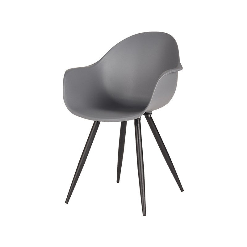 Nancy's Dining room chair Luca - Plastic - Shell - Chair - Design chair - Dining room chairs - Anthracite - 58 x 85 x 54 cm