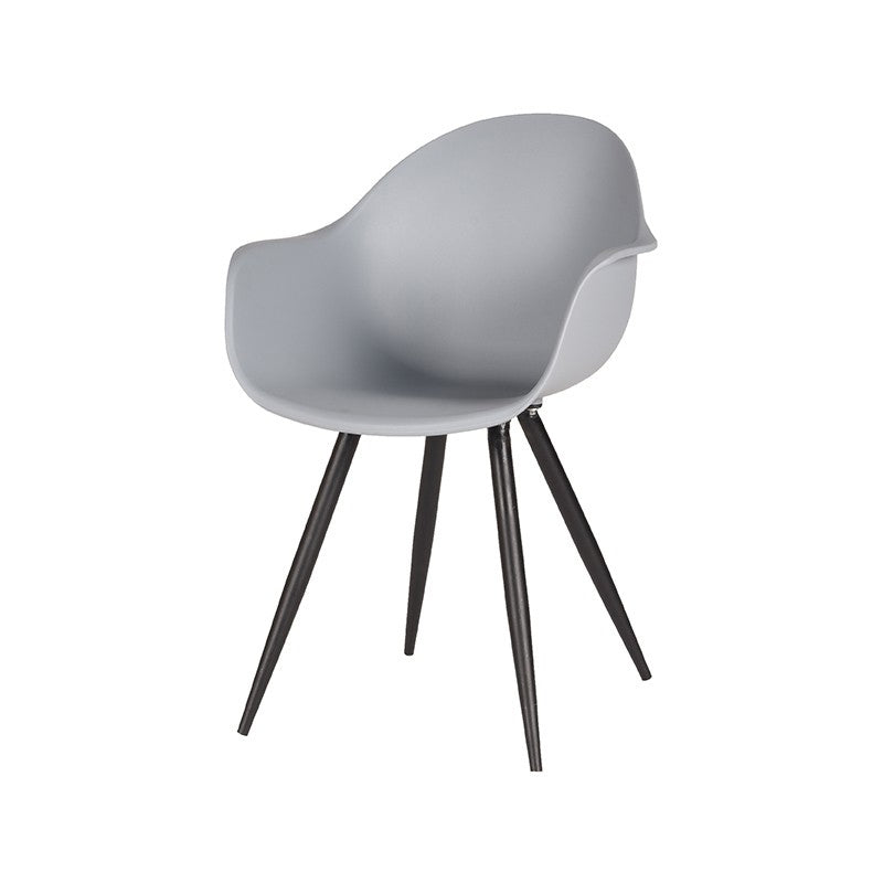 Nancy's Dining room chair Luca - Plastic - Shell - Chair - Design chair - Dining room chairs - Gray - 58 x 85 x 54 cm