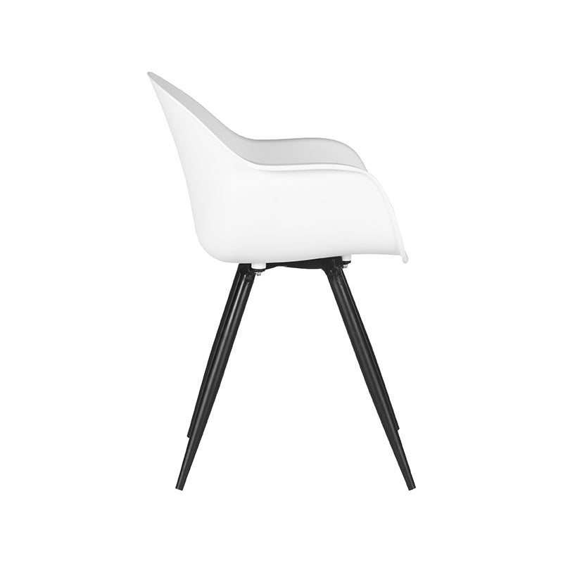 Chaise de salle à manger Nancy's Luca - Plastique - Coque - Chaise - Chaise design - Chaises de salle à manger - Blanc - 58 x 85 x 54 cm
