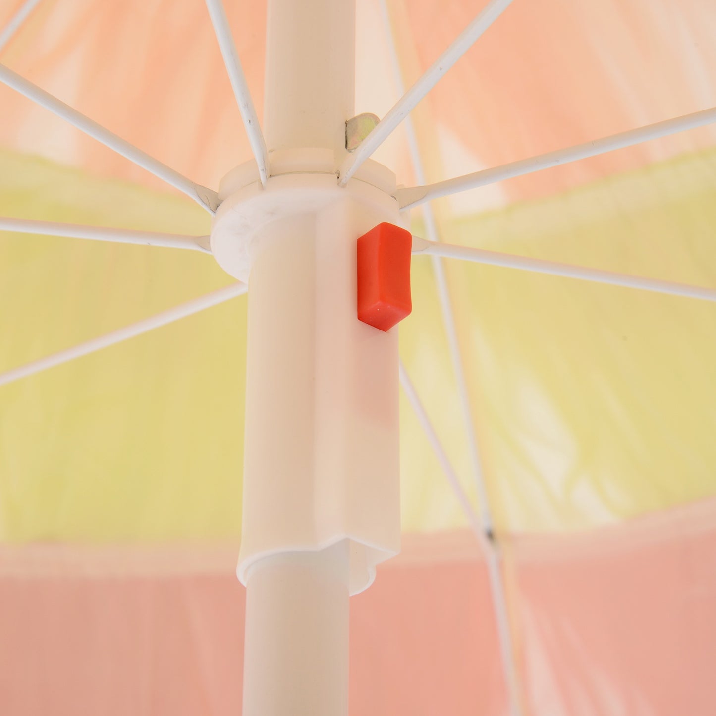 Nancy's Mora Parasol - Feestparaplu - Hawaï - Zonwering - Schaduw - Geel - Rood - Ø 160 cm