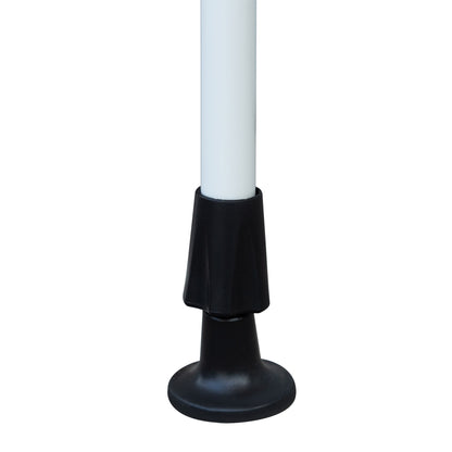 Nancy's Bennington Luifel - Aluminium/IJzer/Polyester - Zonwering - Handslinger - Roomwit - 200 x 120 cm