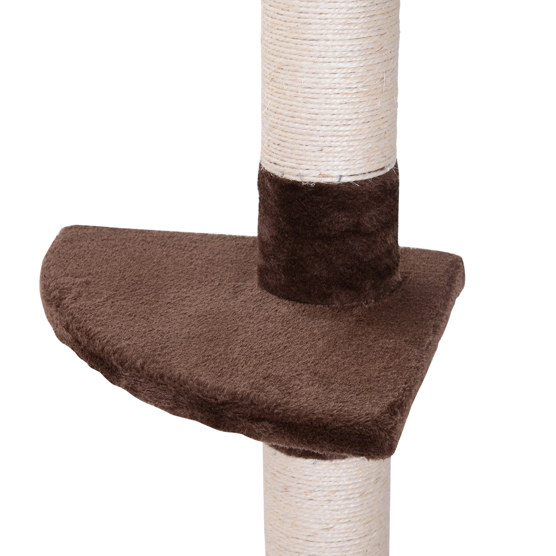Nancy's Blackfoot Krabpaal - Hoogte Verstelbaar - Spaanplaat - Bruin - 40 x 34 x 230 cm