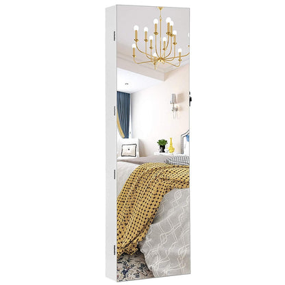 Nancy's jewelry cabinet with mirror - Full-length mirror hanging LED lighting - 36.8 x 10 x 120 cm