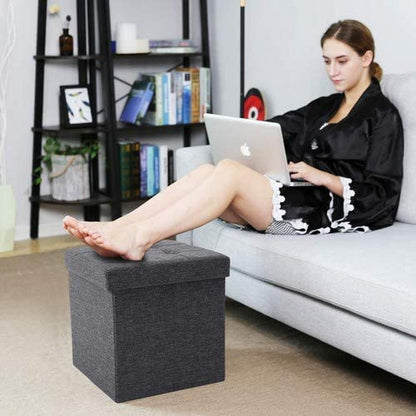 Nancy's Hocker - Hocker Met Opbergruimte - Hockers - Hockers En Poefen - Donkergrijs