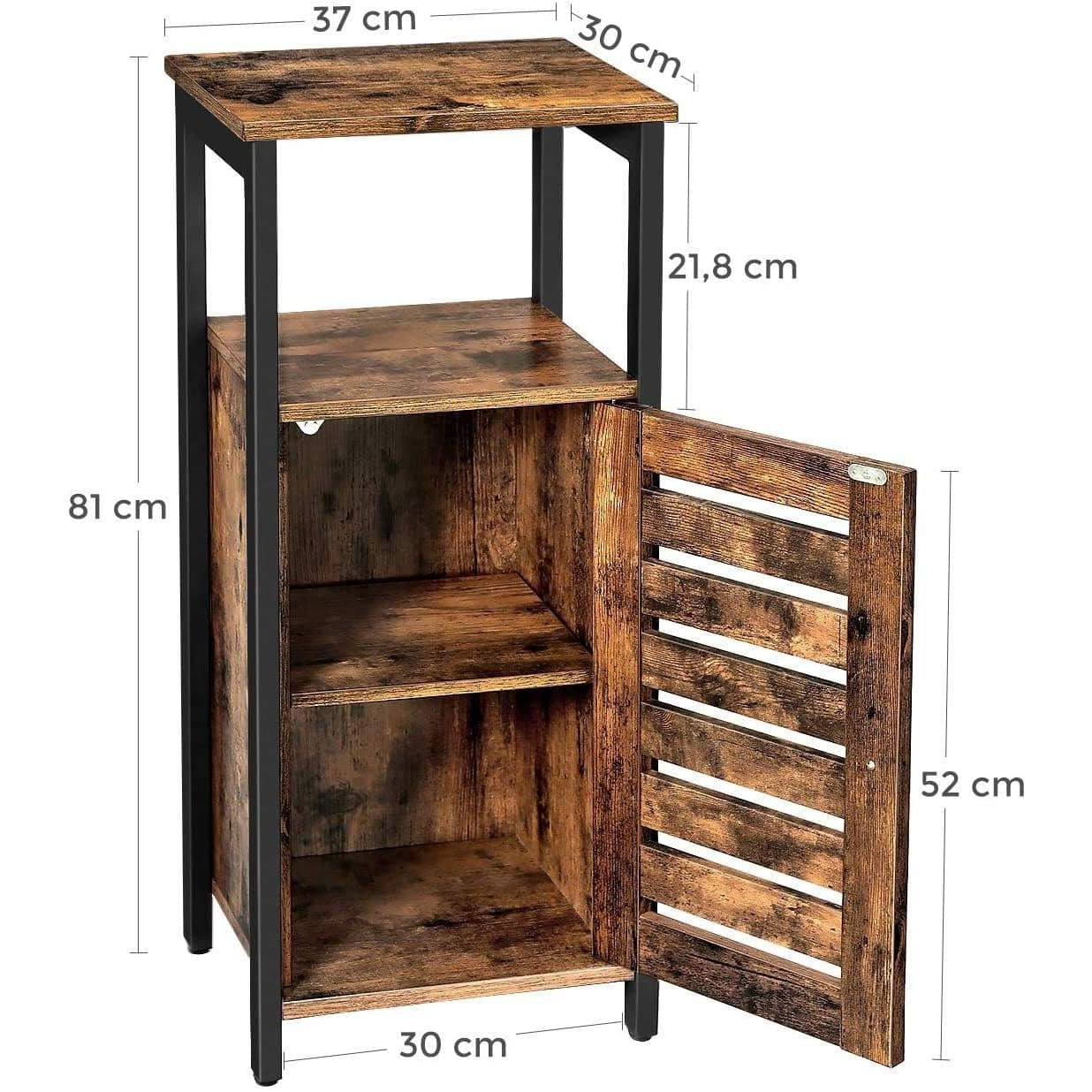 Nancy's Industrial Side Cabinet - Storage Cabinet - Wall Cabinet - Standing Cabinet - 37 x 30 x 81 cm