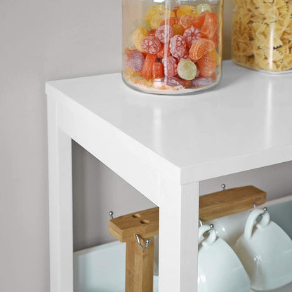 Nancy's Cleverly 2 Badkamermeubel - Badkamerkasten - Kast - Wit - 60 x 32.5 x 122 cm