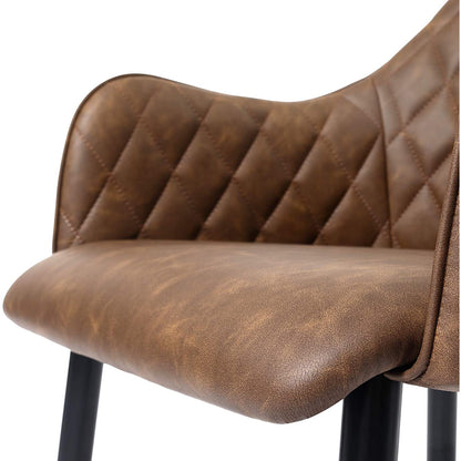Chaise de salle à manger Nancy's Klickitat - Chaise de loisirs moderne et élégante - Chaises de salle à manger - Pieds en métal - Gris - 61 x 55 x 77 cm (L x L x H)