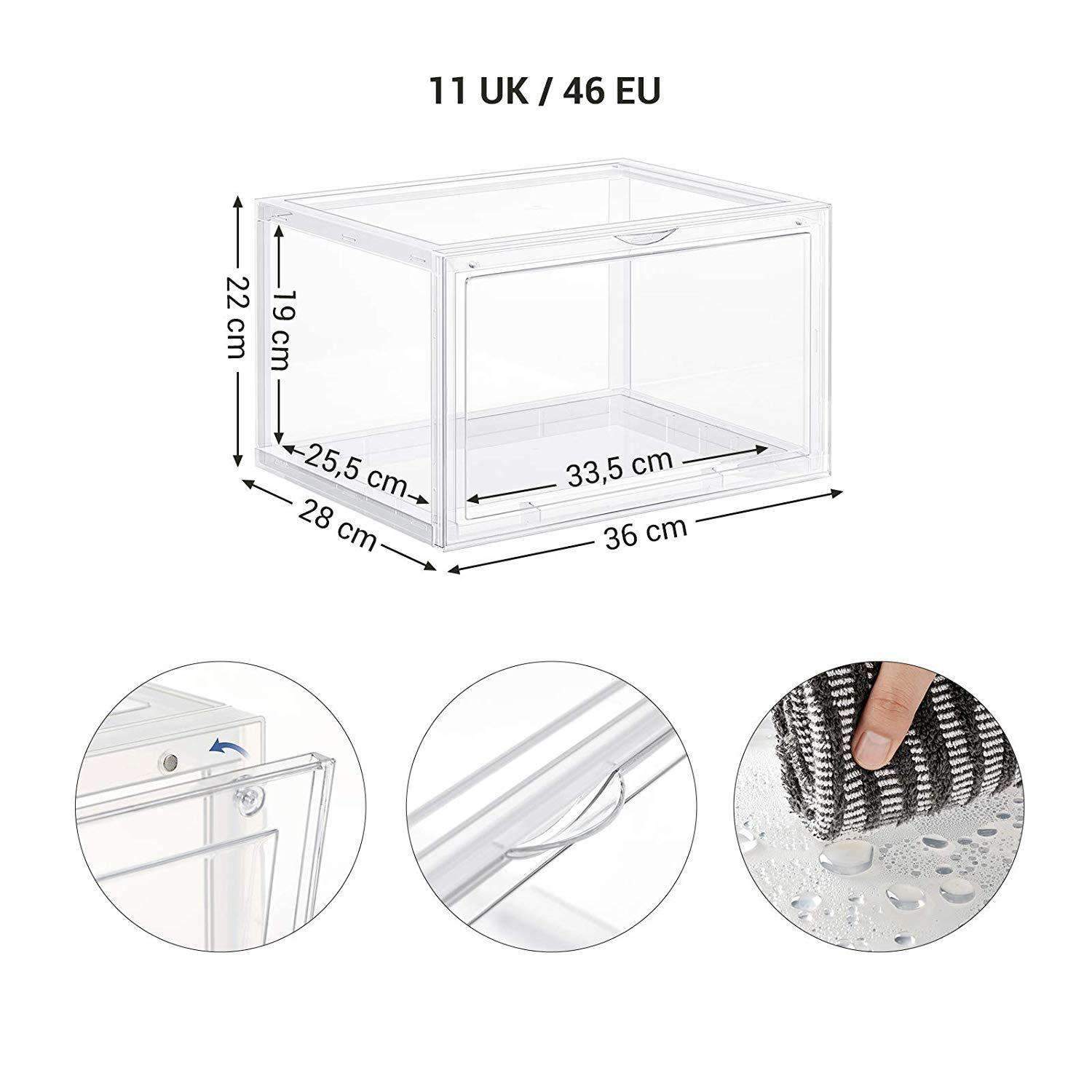 Nancy's Lourinha Opbergboxen - Schoenenboxen - Stapelbaar - PP - Transparant